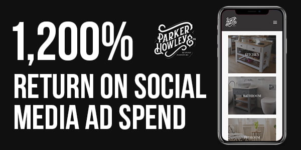 1,200% return on social media ad spend