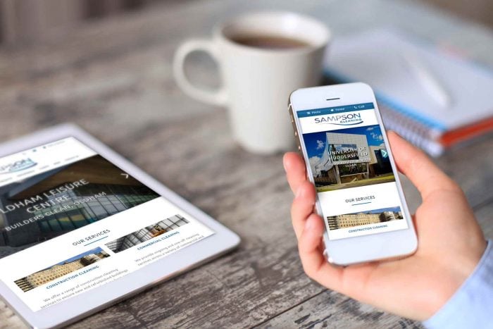 Sampson Cleaning Mobile Friendly Website