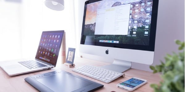 Desk area